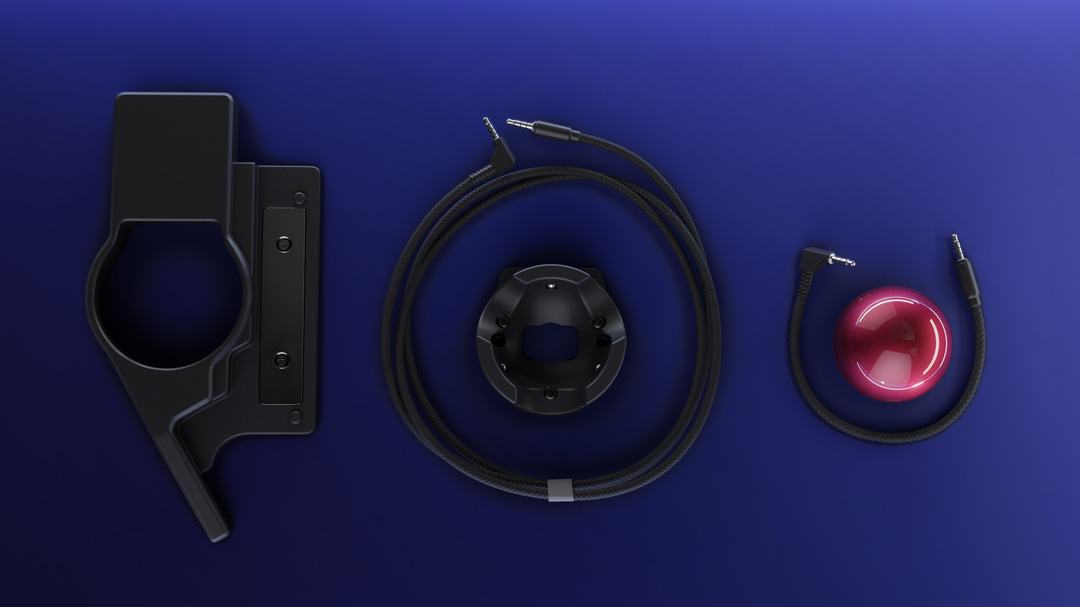 Black Navigator Trackball with Right Shell