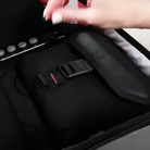 Thumbnail snippet for Detailed view of the magnetic closures and premium materials on the ZSA Panel.