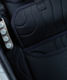 Thumbnail snippet for The ZSA Panel's laptop stand slot showing compatibility with Nexstand.