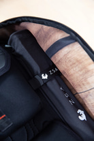Thumbnail snippet for FIDLOCK magnetic clip integration on the back panel of the ZSA Backpack.