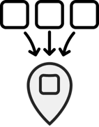 3 boxes pointing to keymapp