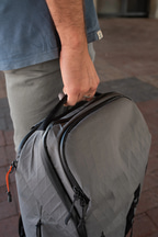 Thumbnail snippet for Detailed vertical view of the ZSA Backpack's organization system, highlighting its padded laptop compartment and premium materials.