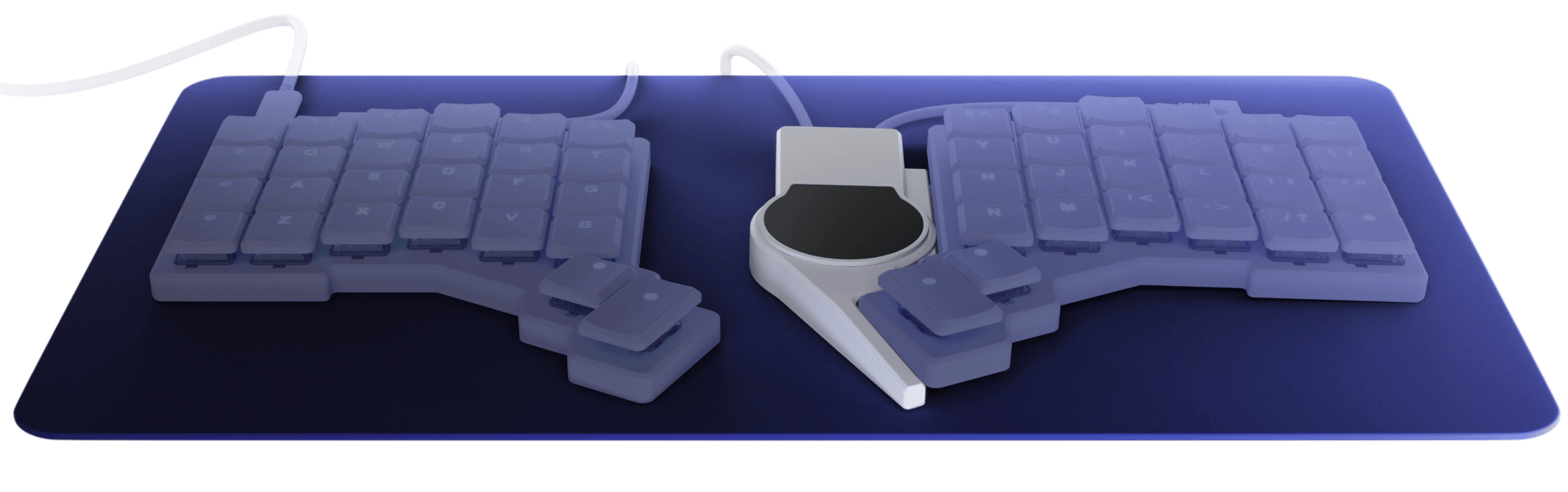 White Navigator with Right Shell and Trackpad