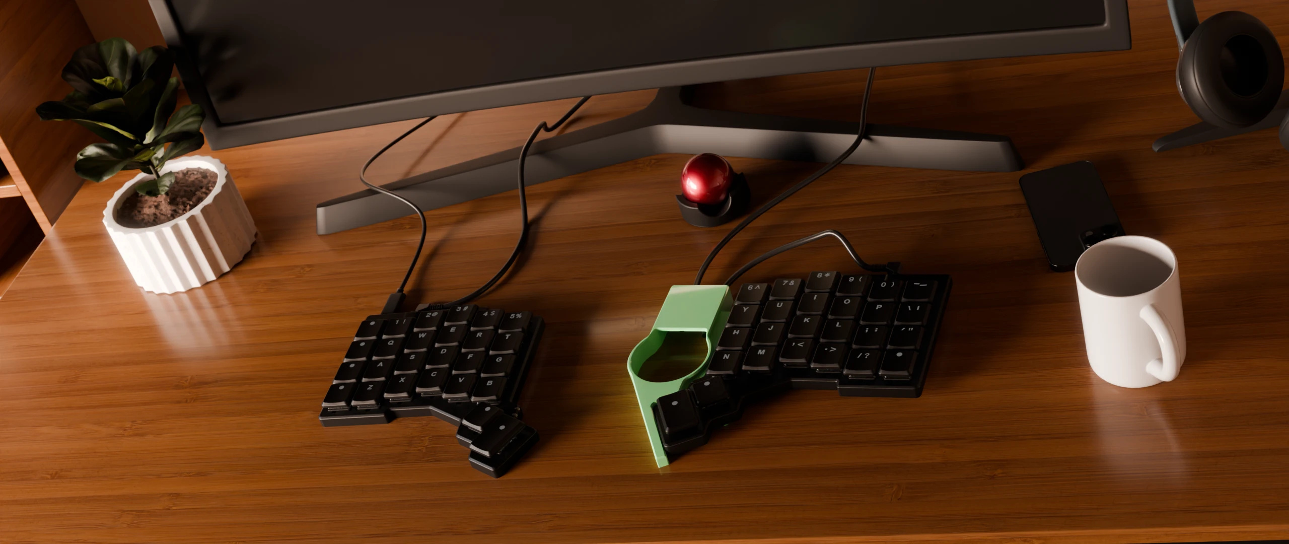 Navigator Shell Mount for Voyager keyboard