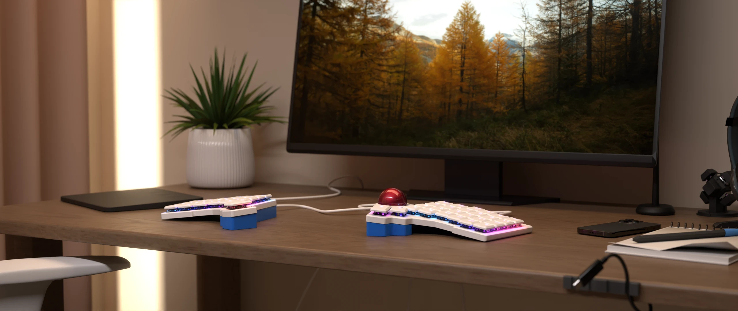 Tenting Shell for Voyager keyboard