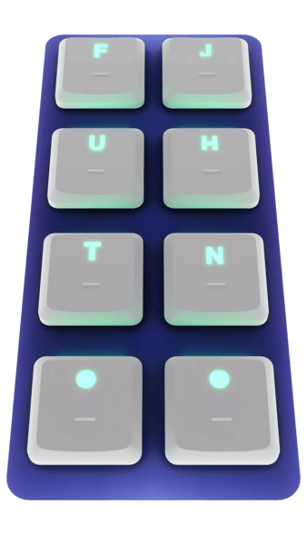 a variety of keycaps, blank, dark, light...