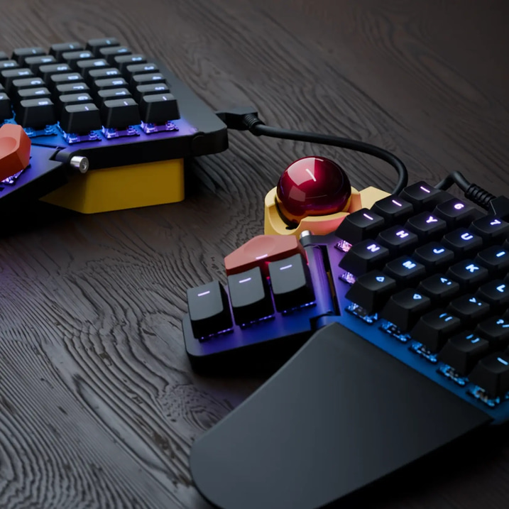 ZSA Voyager キーボード + Navigator トラックボール The Navigator Trackball & Trackpad