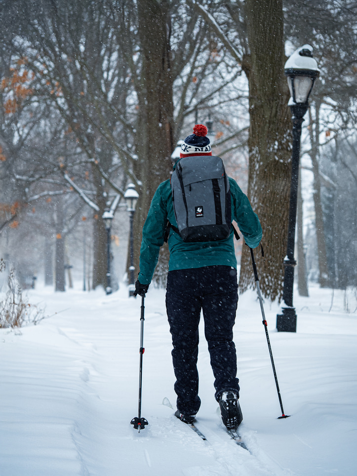 The ZSA Backpack's durable and waterproof X-Pac® RX30 exterior, designed to withstand any weather conditions.