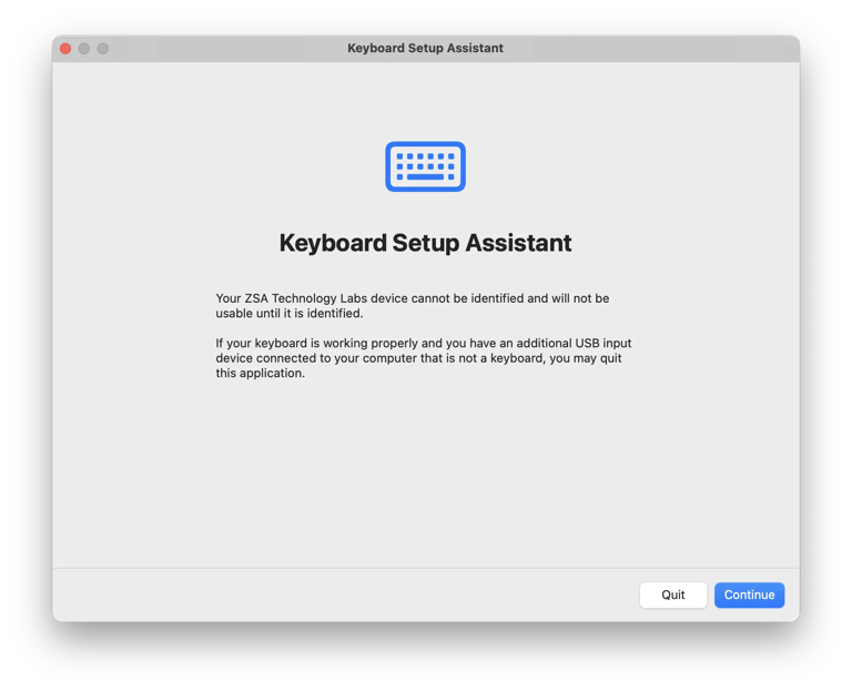Keyboard Setup Assistant