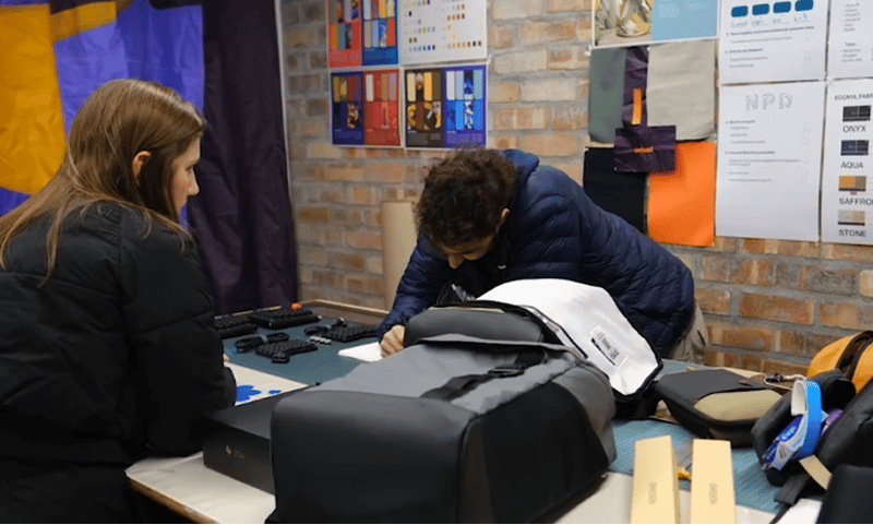 Behind-the-scenes view of the ZSA and Sealand collaboration, showcasing the handmade process in the South African workshop.